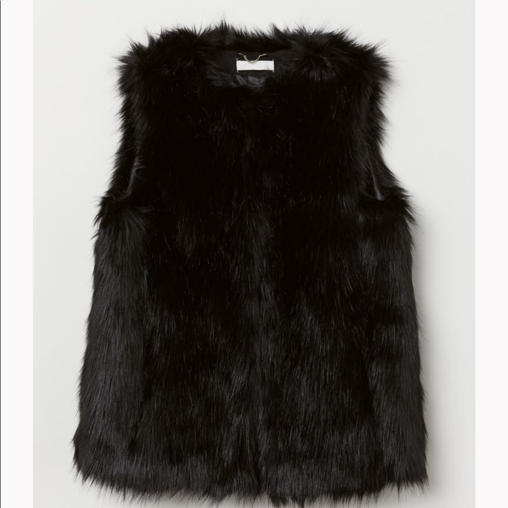 H&M faux fur vest